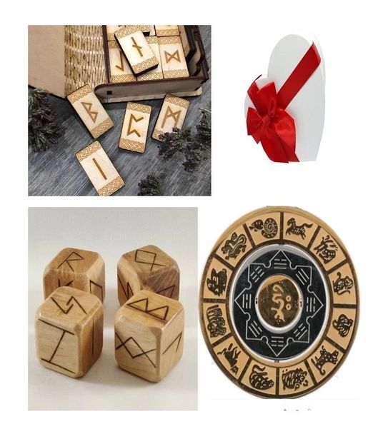 12 - rune set cadou amuleta de protectie sanatate si prosperitate engros