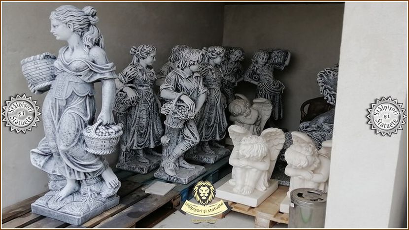 Image01728 - Decoratiuni de grădină din ciment alb și dioxid de titan