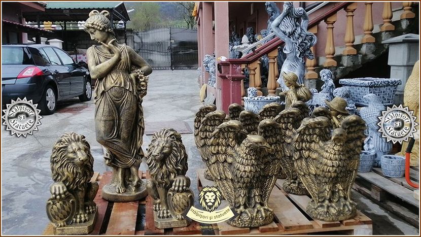 Image01749 - Decoratiuni de grădină din ciment alb și dioxid de titan