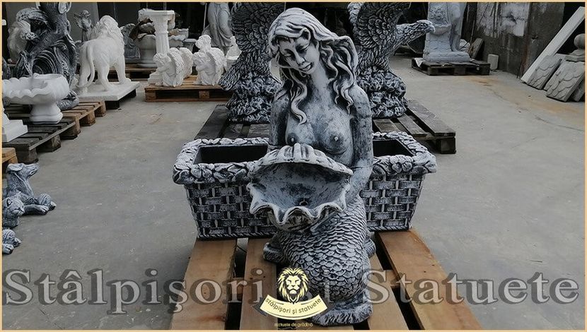 Image01860 - Decoratiuni de grădină din ciment alb și dioxid de titan