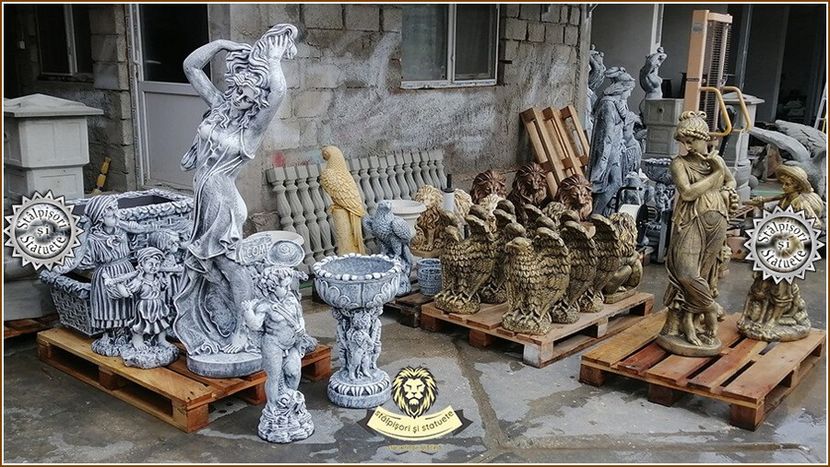 Image01752 - Decoratiuni de grădină din ciment alb și dioxid de titan
