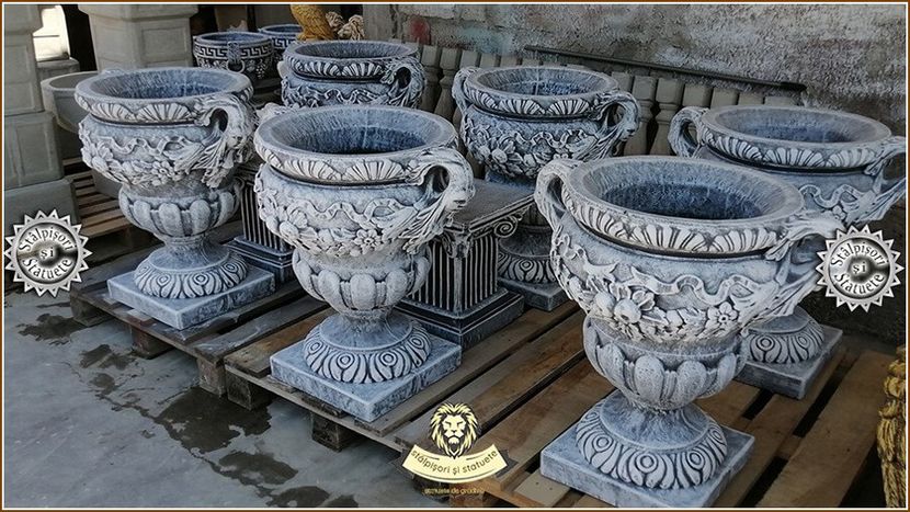 Image01802 - Decoratiuni de grădină din ciment alb și dioxid de titan