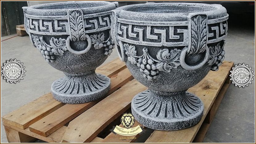 Image01772 - Decoratiuni de grădină din ciment alb și dioxid de titan