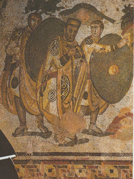 Piazza Armerina. Vila romană. Împăratuł Maximilian și gărzile sale - Sicilia