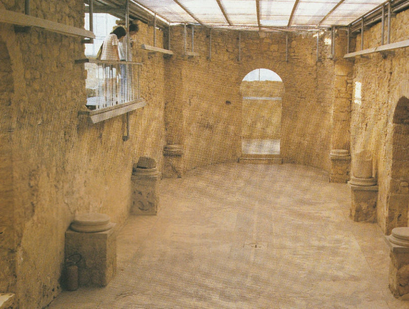 Piazza Armerina. Vila romană. Salonul stăpânei casei - Sicilia