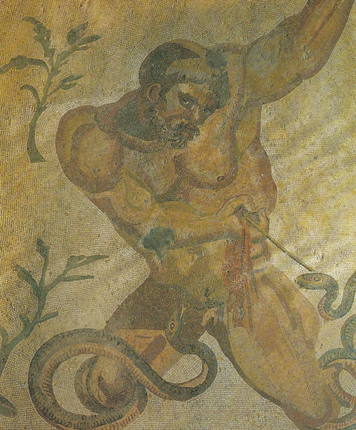 Piazza Armerina. Vila romană. Gigant răpus - Sicilia