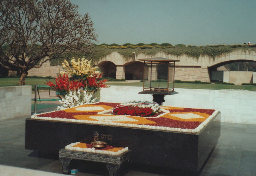 New Delhi. Mormântul lui Gandhi - India