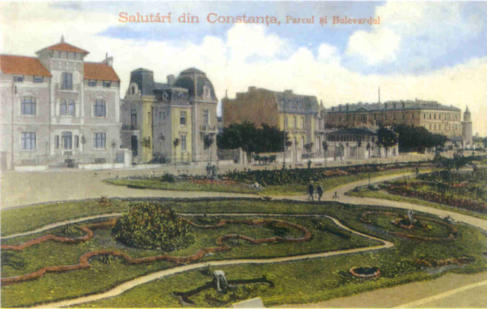 Parcul si Bulevardul - 1910 - constanta ieri