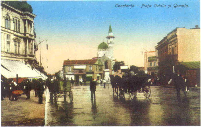 Piata Ovidiu si Moscheea 1912 - constanta ieri