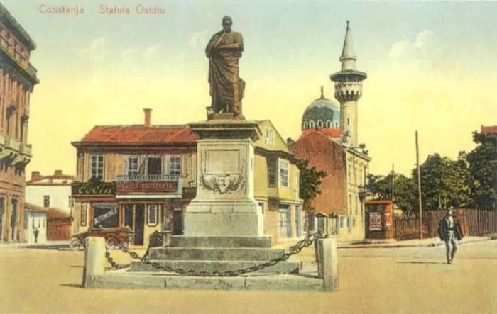 Piata Ovidiu si Moscheea 1920 - constanta ieri