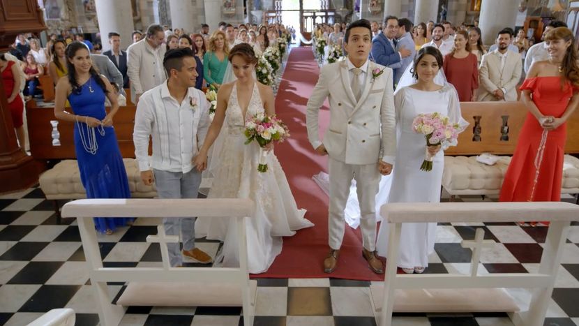 juana Soledad y Octavio, Juana Ines y Mauricio - Bodas de telenovelas