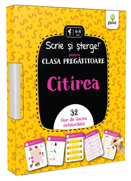 Citirea • pentru clasa pregătitoare 6-8 ani - Scrie și șterge! Jumbo 3-8 ani