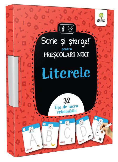 Literele • pentru preșcolari mici 3-5 ani - Scrie și șterge! Jumbo 3-8 ani