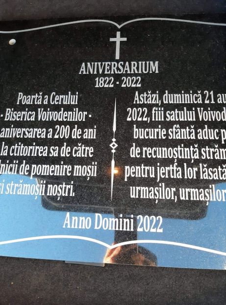  - Aniversare 200 ani de la construcția Bisericii de lemn Voivodeni