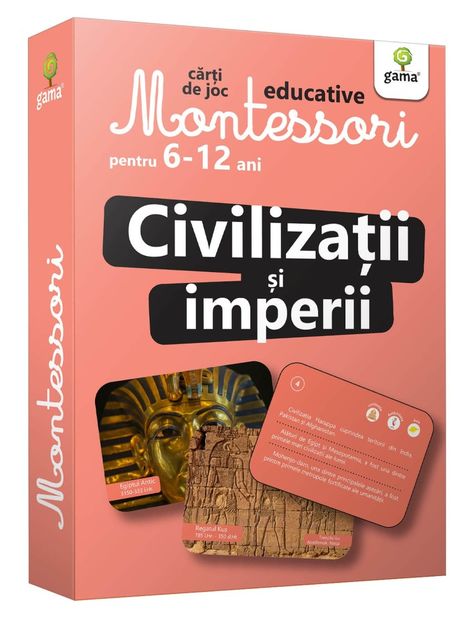 Civilizații și imperii - Cărți de joc educative pentru copii de 6-12 ani