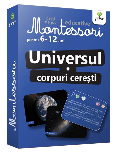 Universul. Corpuri cerești - Cărți de joc educative pentru copii de 6-12 ani