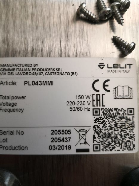  - rasnita cafea Lelit PL034mmi