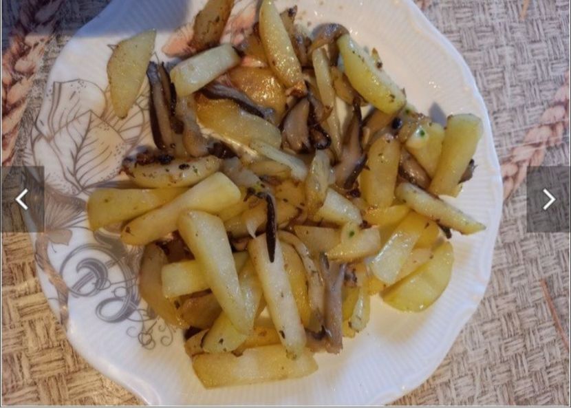  - cartofi prajiti cu ciuperci si usturoi - reteta de post