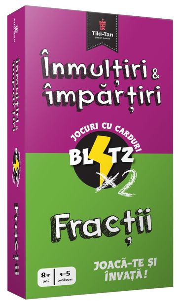 Pachet BLITZ Fracții / Înmulțiri și împărțiri | 8-10 ani - Blitz 6-10 ani