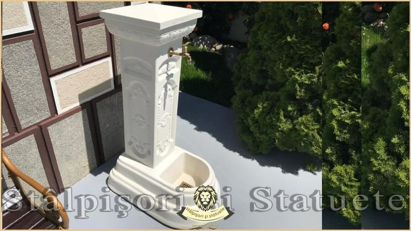 Image00755 - Decoratiuni de grădină din ciment alb și dioxid de titan