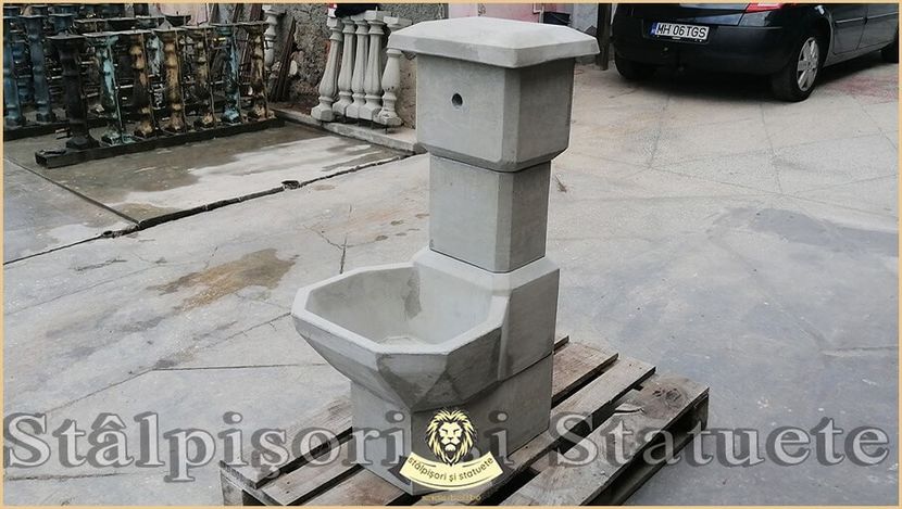 Image02063 - Decoratiuni de grădină din ciment alb și dioxid de titan