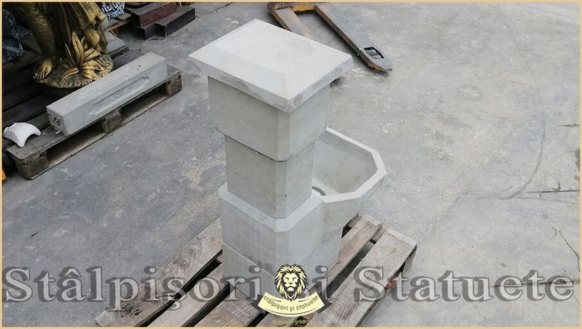 Image02065 - Decoratiuni de grădină din ciment alb și dioxid de titan