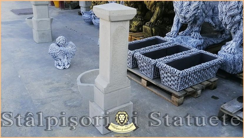 Image02204 - Decoratiuni de grădină din ciment alb și dioxid de titan