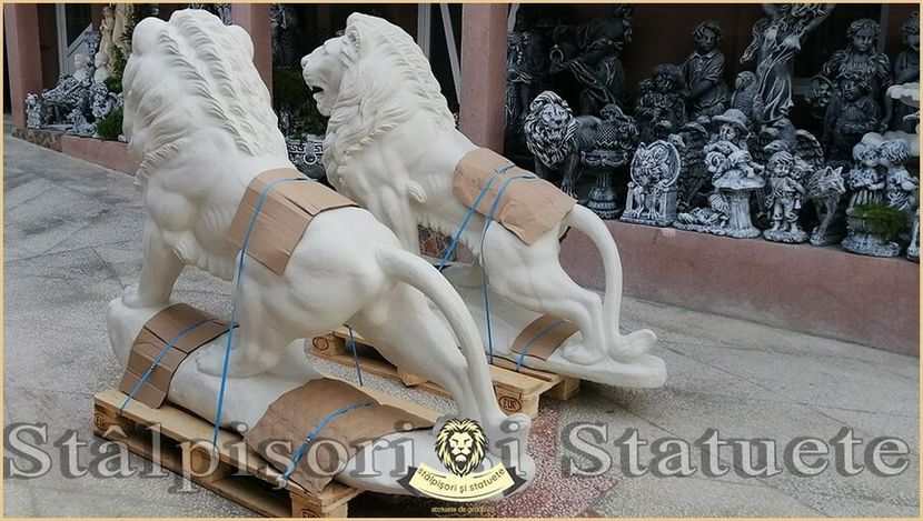 Image02109 - Decoratiuni de grădină din ciment alb și dioxid de titan