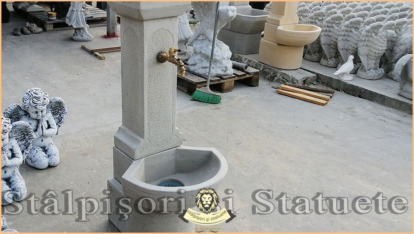 Image02203 - Decoratiuni de grădină din ciment alb și dioxid de titan