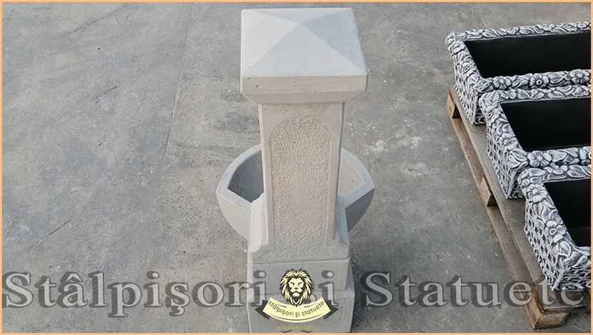 Image02206 - Decoratiuni de grădină din ciment alb și dioxid de titan