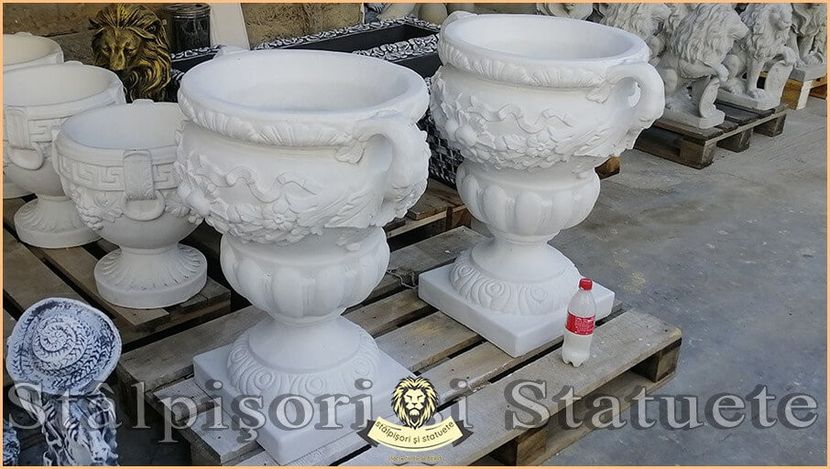 Image02119 - Decoratiuni de grădină din ciment alb și dioxid de titan