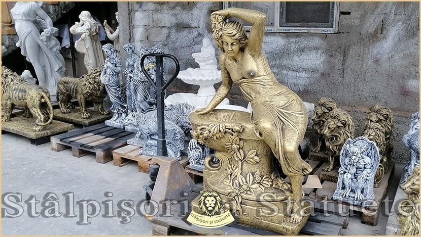 Image02073 - Decoratiuni de grădină din ciment alb și dioxid de titan