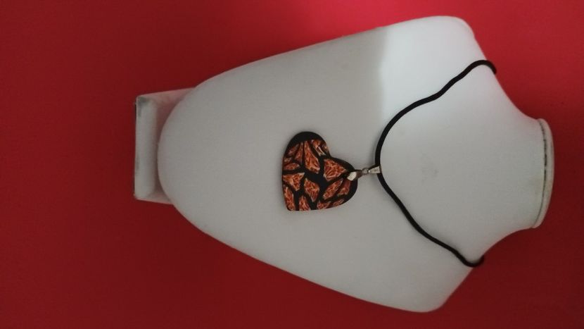 Colier pandantiv fimo - Bijuterii handmade
