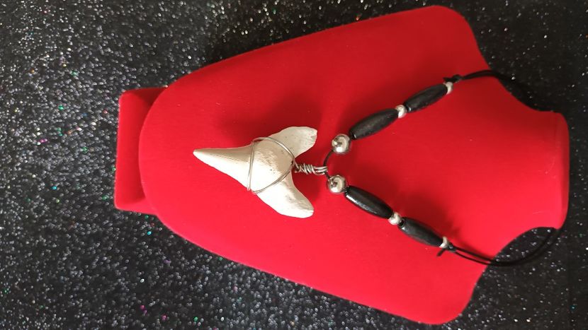 Colier dinte de rechin - Bijuterii handmade