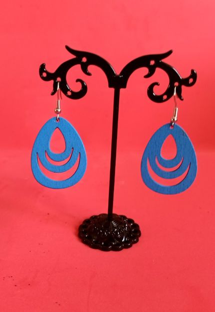 Cercei albaștri ,,Blue energy" - Bijuterii handmade