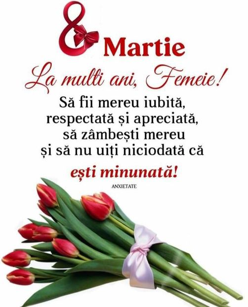  - 1 si 8 Martie LA MULTI ANI