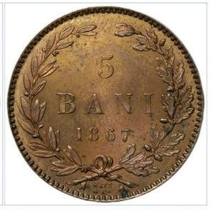 5 Bani-1867 - Monede