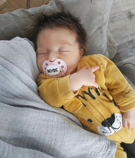 hell yeah rock n roll runs through his blood not pink bunny skide - Collection of Tintypes