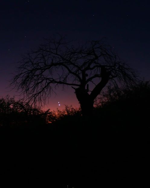 Conjunctie Jupiter-Venus in Berbec - Luna - Soarele si norii - 3