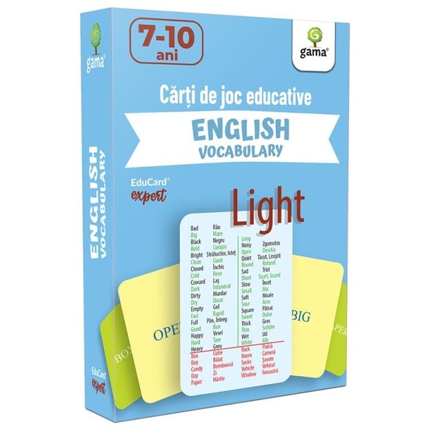 English Vocabulary 7-10 ani - EduCard Expert 7-99 ani