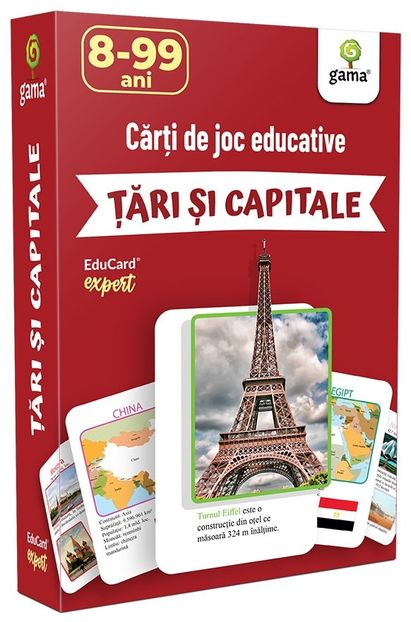 Țări şi capitale 8-99 ani - EduCard Expert 7-99 ani
