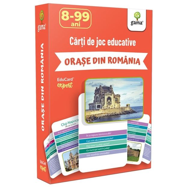 Oraşe din România 8-99 ani - EduCard Expert 7-99 ani