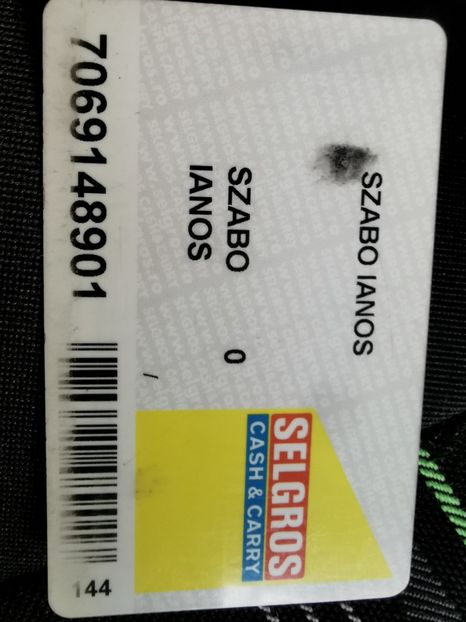 card selgros - Notițe