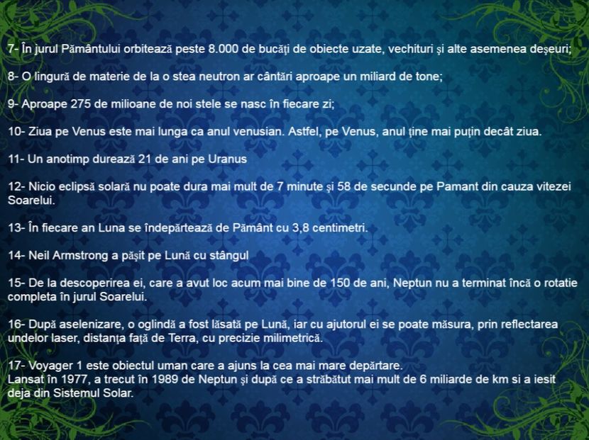 25 de lucruri uimitoare despre Univers - Curiozități