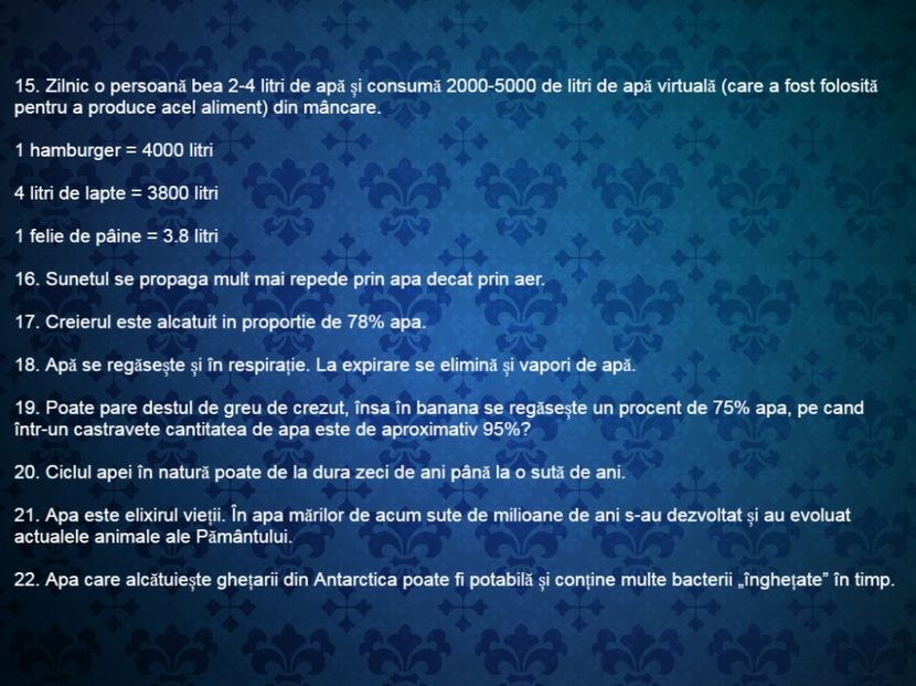 22 de curiozitati despre apa - Curiozități