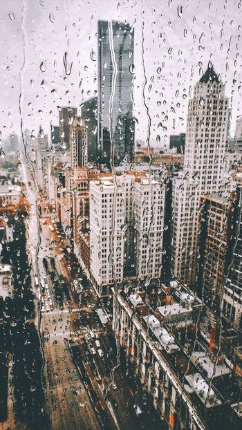 New-York-City-Rain-from-Glass-iPhone-Wallpaper - Love like