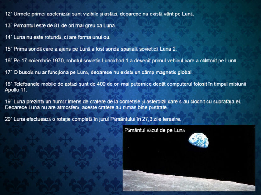 20 de curiozitati despre ... Luna - Curiozități
