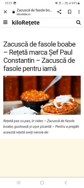 Screenshot_20230731_103140_Chrome - Zacusca de fasole boabe la borcan pentru iarna