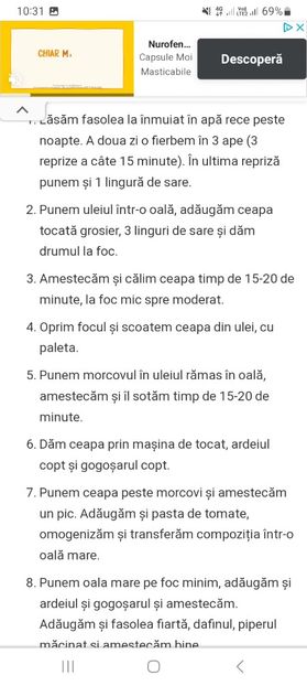 Screenshot_20230731_103155_Chrome - Zacusca de fasole boabe la borcan pentru iarna