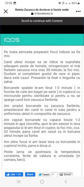 Screenshot_20230731_105002_Facebook - Zacusca de dovlecei si fasole verde la borcan pentru iarna